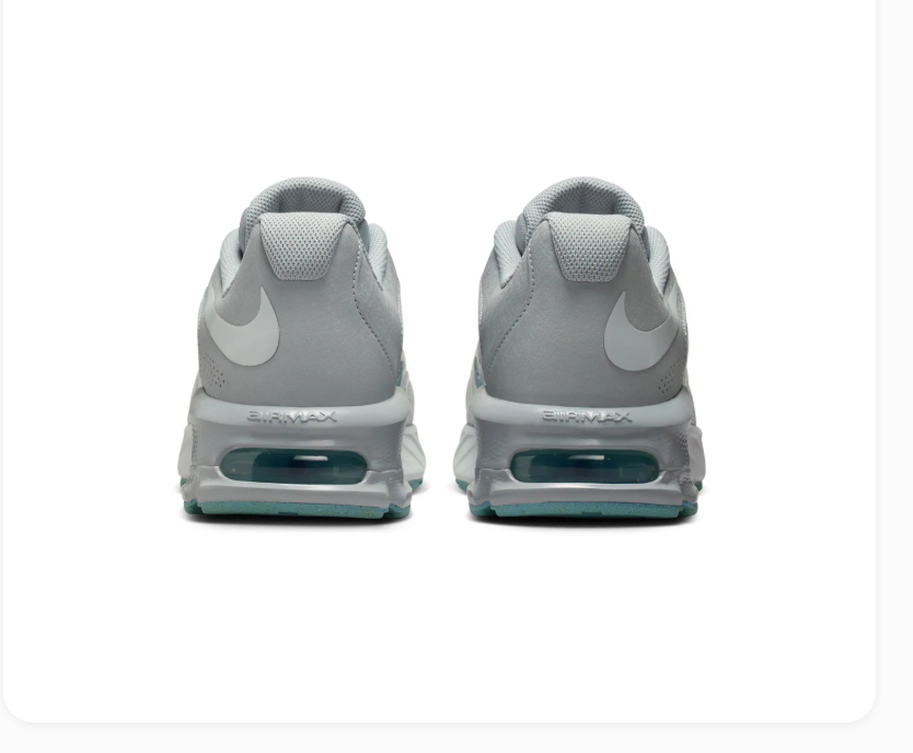 Nike Air Max Light Grey Sneakers with Teal Accents