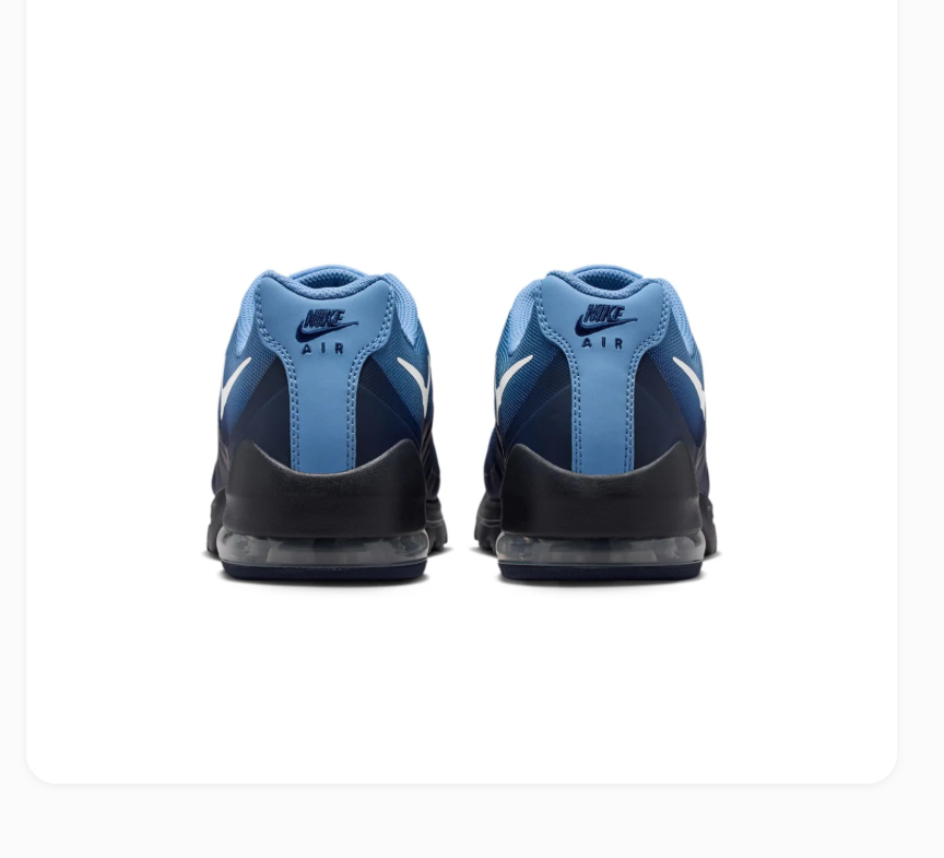 Nike Air Blue Gradient Sneakers with White Swoosh