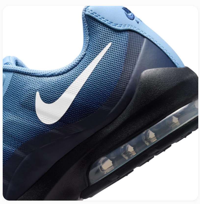 Nike Air Blue Gradient Sneakers with White Swoosh