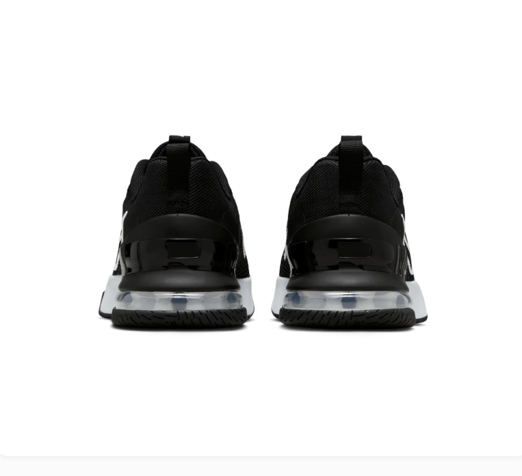 Nike Air Max Black Mesh Sneakers with White Swoosh Details