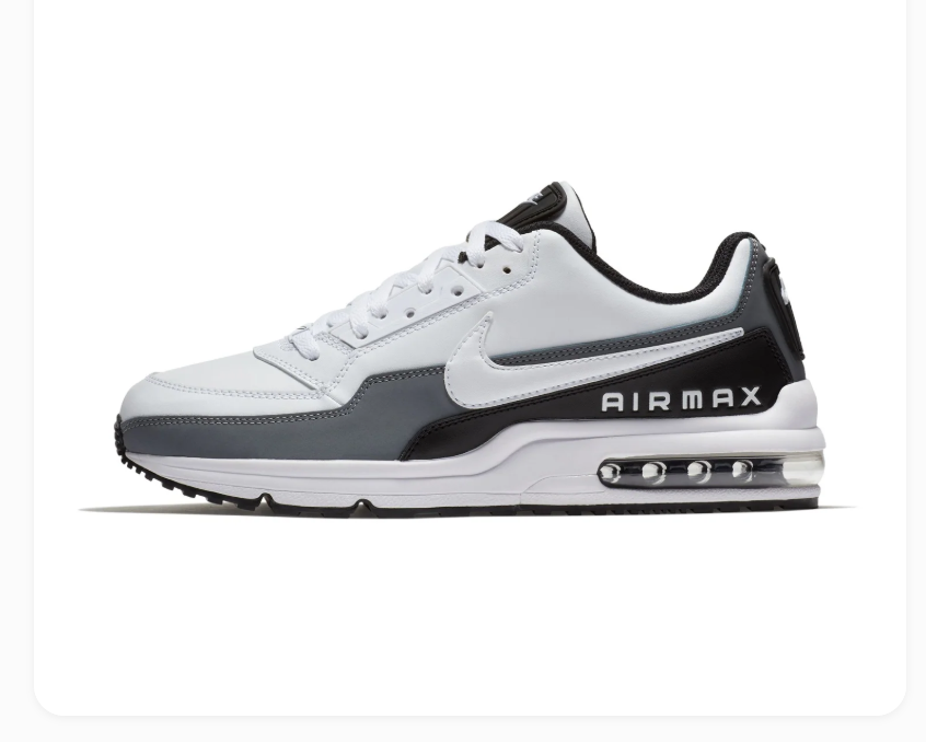 Nike Air Max White, Grey and Black Low-Top Sneakers