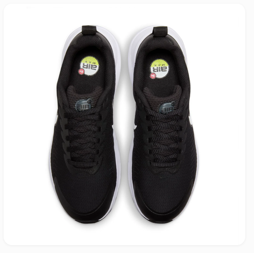 Nike Air Max Black and White Low-Top Sneakers