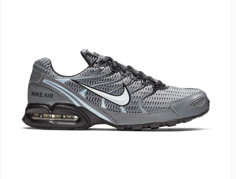 Nike Air Max Torch 4 Grey and Black Sneakers with White Swoosh