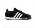 Adidas Samoa Black and White Sneakers with Textured Toe Bumper