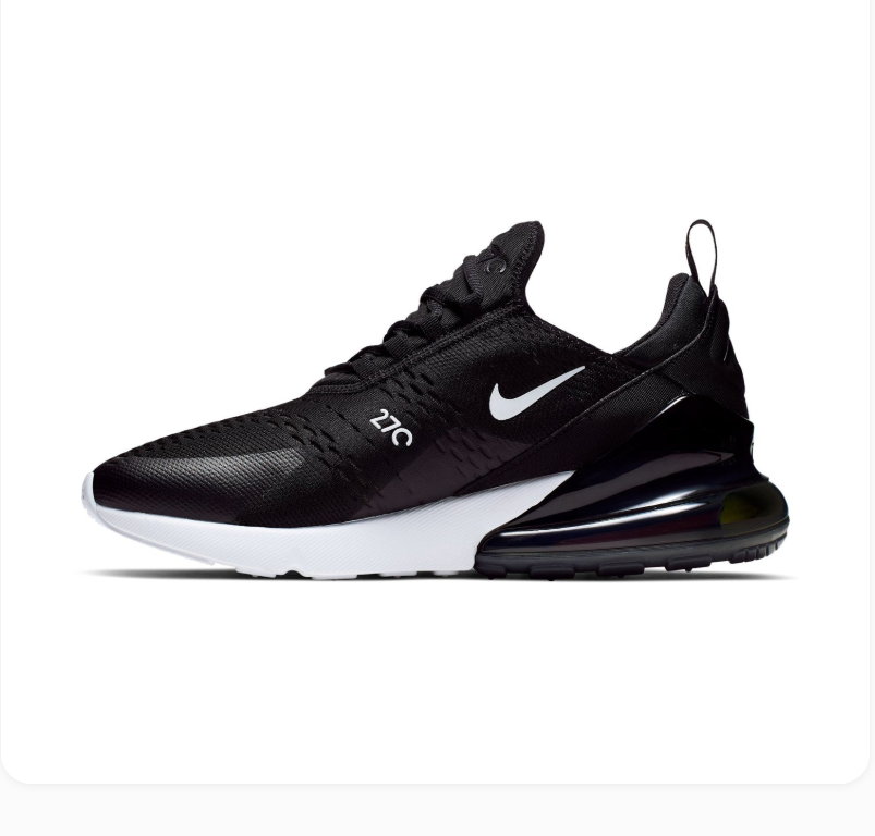 Nike Air Max 270 Black and White Sneakers