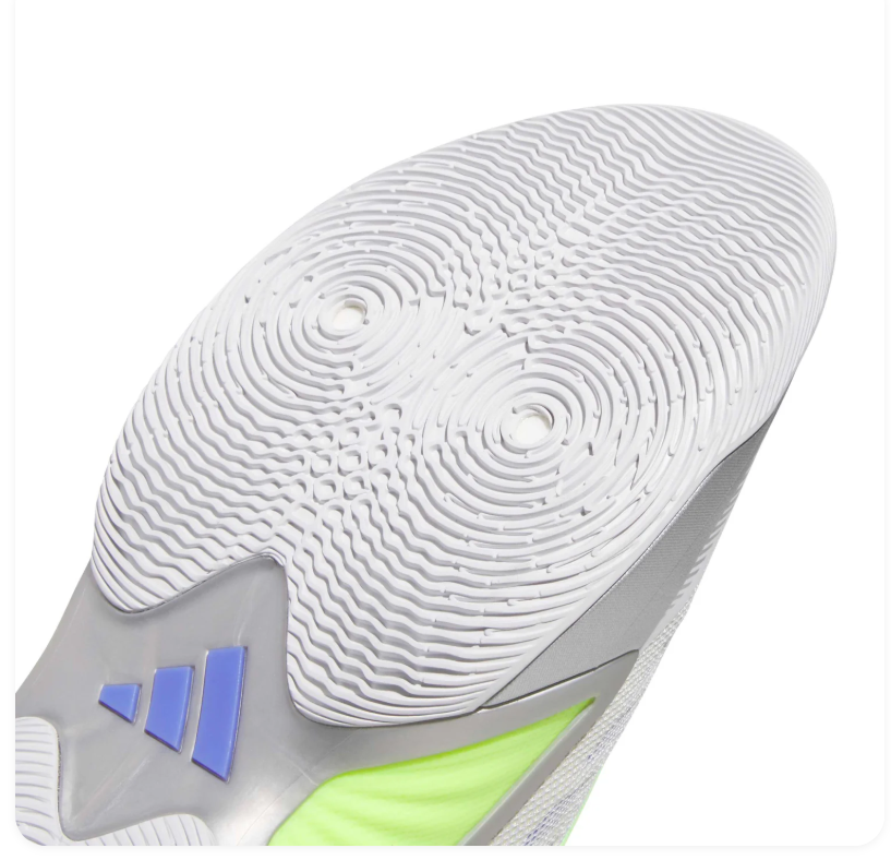 Adidas Grey and Silver Sneakers with Neon Green and Purple Accents