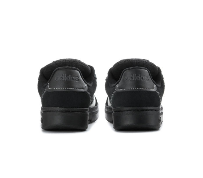 Adidas Black and White Low-Top Sneakers with Black Sole