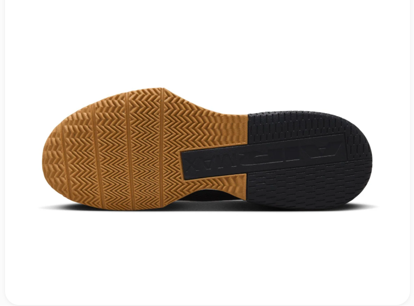 Nike Air Max Black Mesh Sneakers with Gold Accents and Gum Outsole