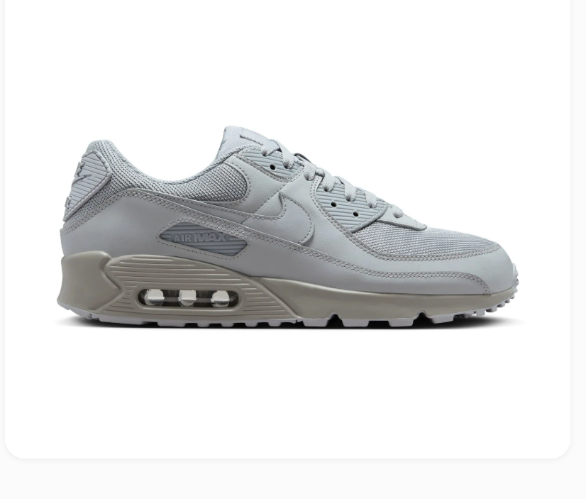 Nike Air Max 90 Light Grey Sneakers