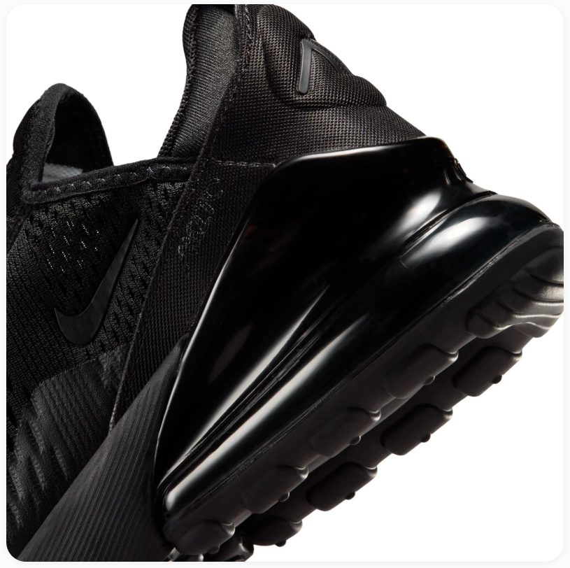 Nike Air Max 270 All-Black Mesh Sneakers