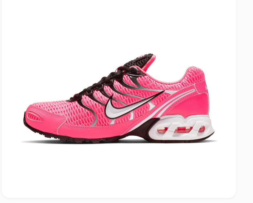 Nike Air Max Torch 4 Hot Pink Sneakers with Silver Swoosh