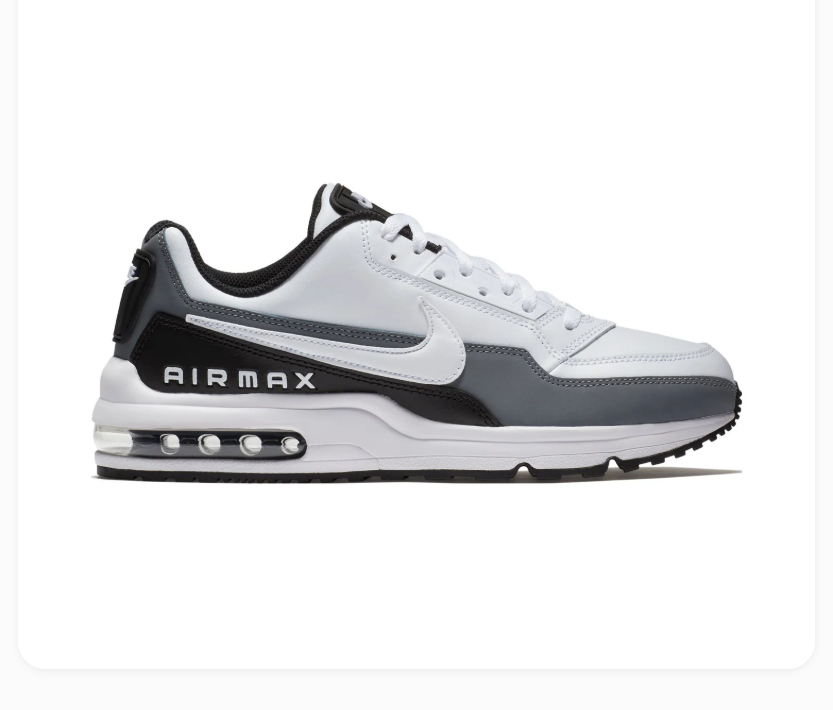 Nike Air Max White, Grey and Black Low-Top Sneakers